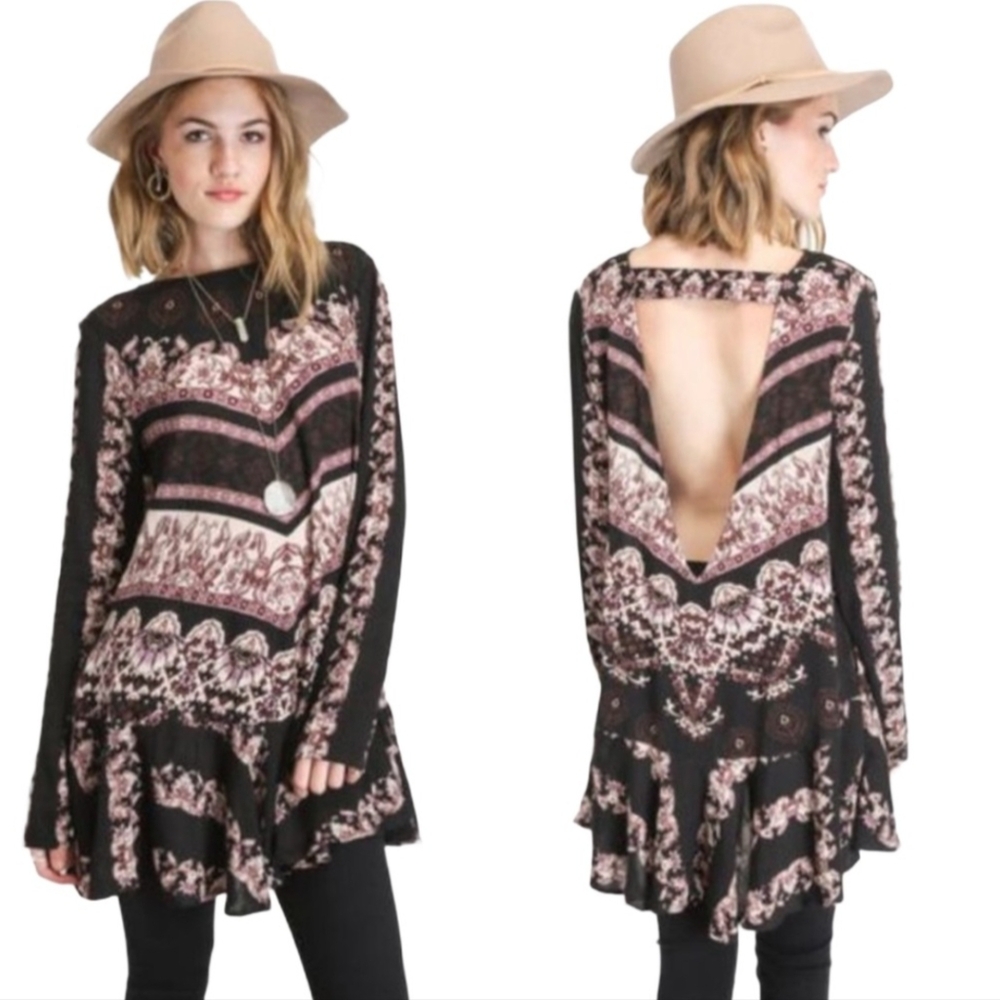 Free People Smooth Talker Tunic Dress size Small Festival Boho